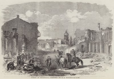 Gade i Sebastopol af Edward Angelo Goodall